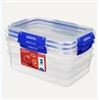 Image 1 : Sistema Klip It Plus 2 Liter Rectangle Food Storage Containers – Set of 6