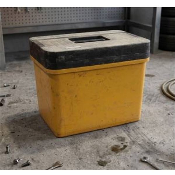 Waterloo Yellow and Black Plastic Storage Toolbox with Handle