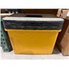 Image 2 : Waterloo Yellow and Black Plastic Storage Toolbox with Handle