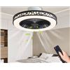 Image 1 : NFOD Ceiling Fan With Lights for Bedroom, Model X0041EHR17