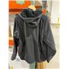Image 3 : Black Softshell Jacket with Hood and Zipper Pockets