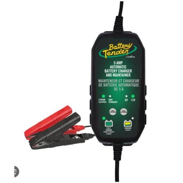 Battery Tender 5 Amp Battery Charger and Maintainer, IP65, Weather Resistant