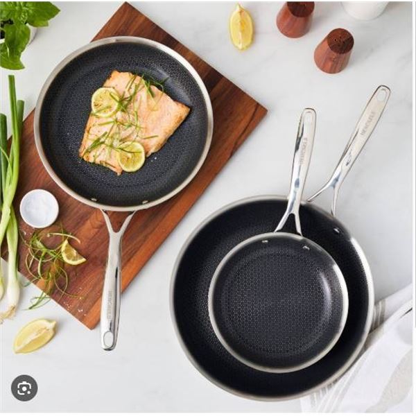 Henckels Paradigm 3-Piece Ceramic Nonstick Fry Pan Set