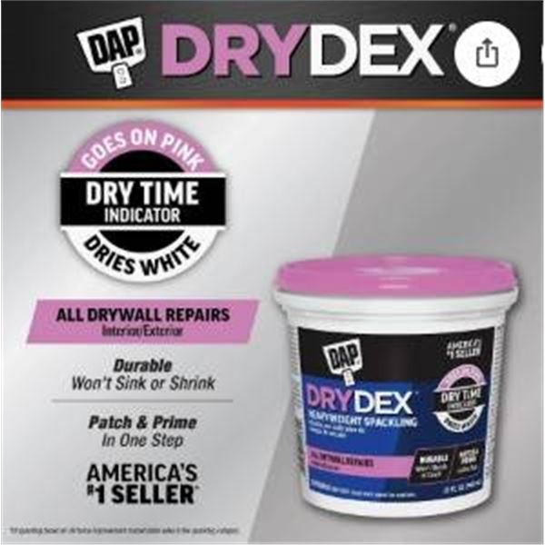 DAP DryDex Spackling 946 mL (6 Tub Set) With Dry Time Indicator