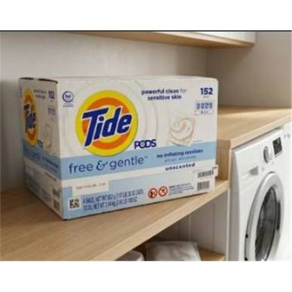 Tide Pods Free and Gentle Laundry Detergent, 152 Count
