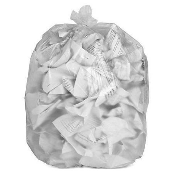 Clear Trash Bags 35x47 inches, 125 Bags