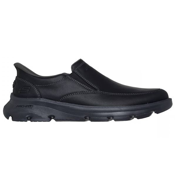 Skechers Men’s Black Slip-On Shoes, Size 9