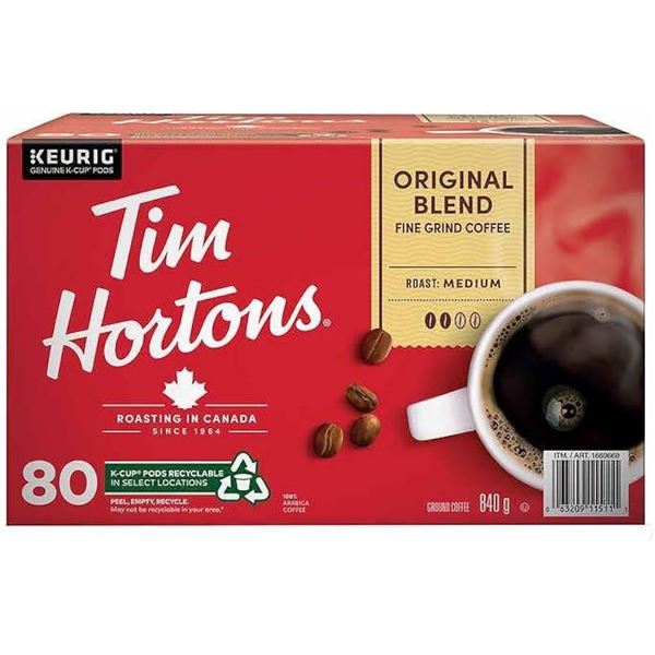 Tim Hortons Original Blend Fine Grind Coffee 840g, Medium Roast