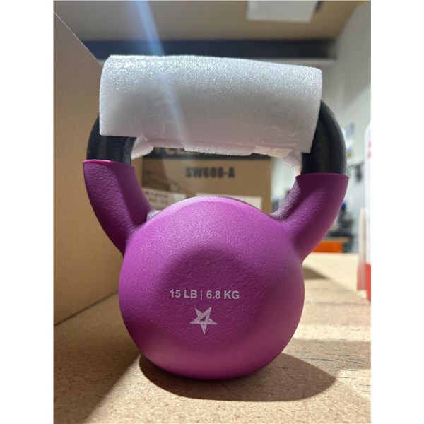 15 lb (6.8 kg) Kettlebell With Handle