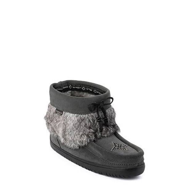 Manitobah Mukluks Waterproof Keewatin Suede Mukluk Boots, Size L06, Charcoal
