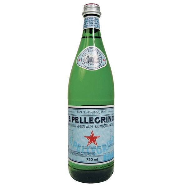 S. Pellegrino 750ml Carbonated Mineral Water (15 Bottles)