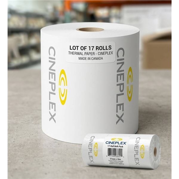 BPA-Free Thermal Rolls 3-1/8 Inch x 166 Feet – 17 Rolls
