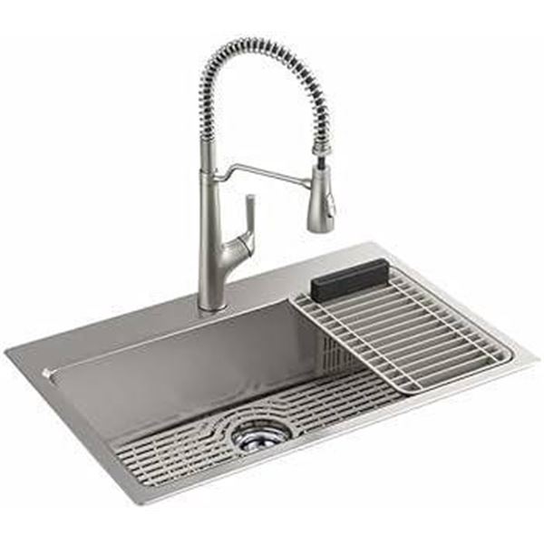 Kohler Pro-Function Kitchen Sink Kit with Faucet and Accessories