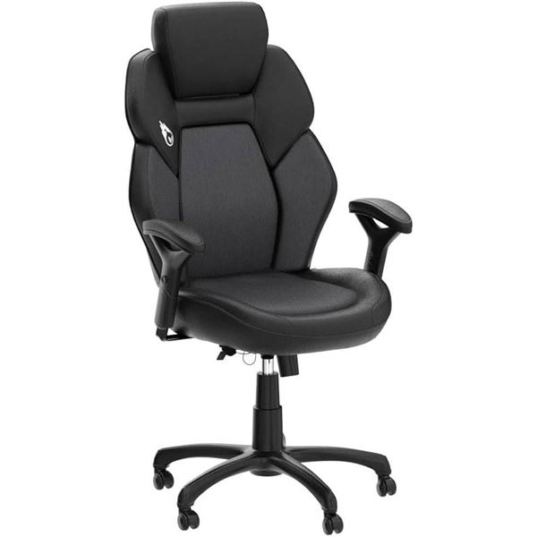 Adjustable Black Ergonomic Office Chair With Armrests And Padded Backrest