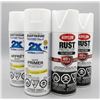 Image 1 : 4 Spray Paint Cans Including Rust-Oleum and Krylon Models