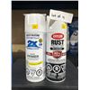 Image 2 : 4 Spray Paint Cans Including Rust-Oleum and Krylon Models