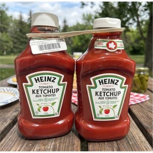 Heinz Tomato Ketchup 1.5L Bottles (Pack of 2)