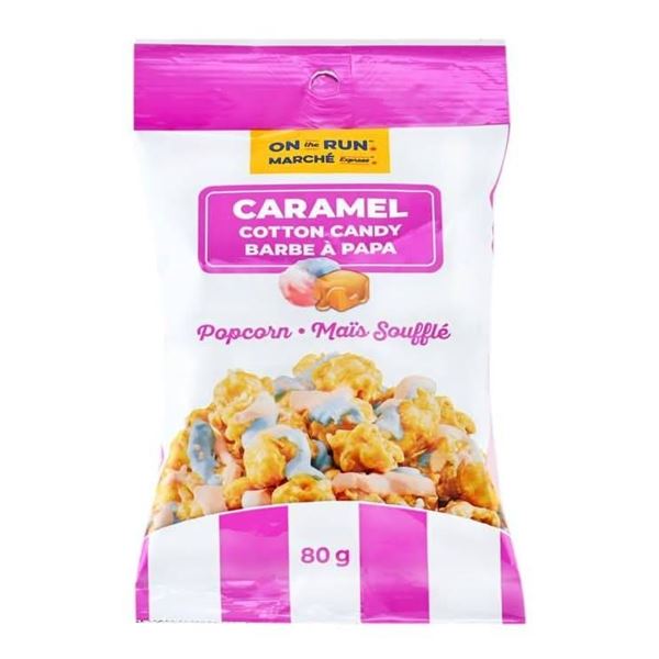Caramel Cotton Candy Popcorn 12 x 80g Packs