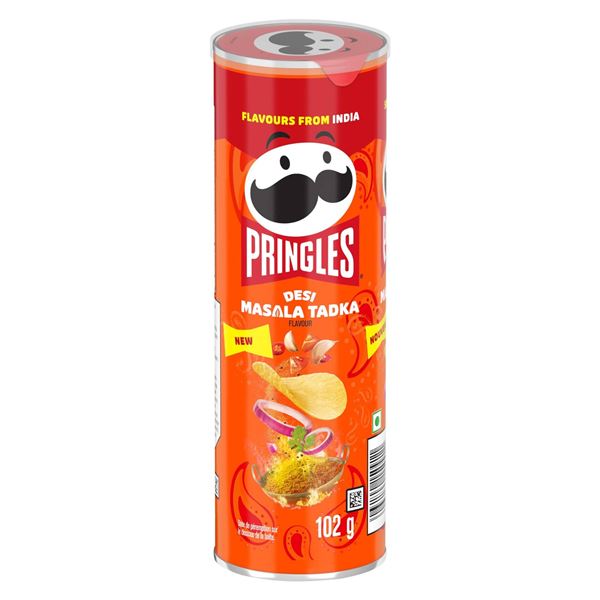 Pringles Desi Masala Tadka 102g, 12-Count Pack