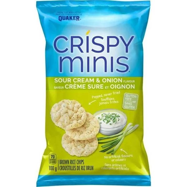 Quaker Crispy Minis Sour Cream & Onion 12 x 100g