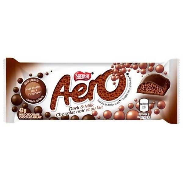 Nestle Aero Dark & Milk Chocolate Bars, 24 x 42g