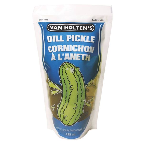 Van Holten’s Dill Pickle Pouches, 12 x 225ml