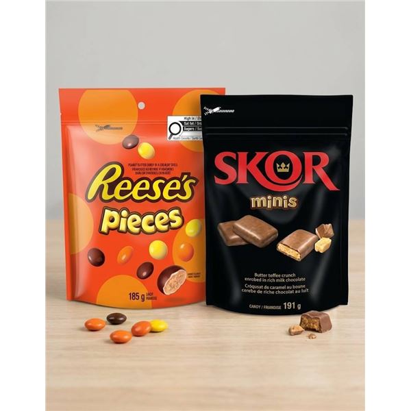 13 Candy Bags Featuring REESE'S PIECES and SKOR Minis