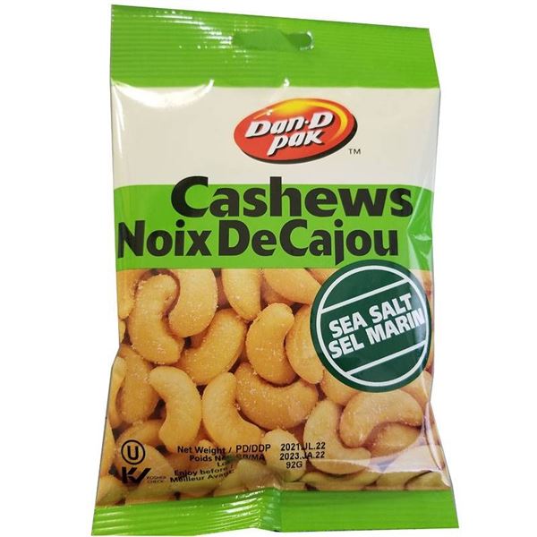 Don Pop Cashews Sea Salt 92g (12-Pack)