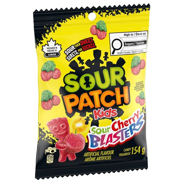 Sour Patch Kids Sour Cherry Blasters 24 x 154g