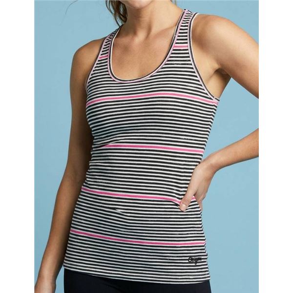 Women's UxYGen Striped Sleeveless Tank Top, Size P/S