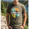 Image 1 : Alstyle Heavyweight T-Shirt Featuring Jasper Print, Size Small