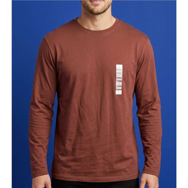 Denver Hayes Burgandy Tall Long Sleeve Shirt, Size XL