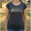 Image 1 : Initial Attraction Women’s Jasper T-Shirt in Gray, Size Small