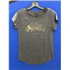 Image 2 : Initial Attraction Women’s Jasper T-Shirt in Gray, Size Small