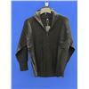 Image 2 : Deepself Small Black Quarter-Zip Pullover With Ribbed Texture