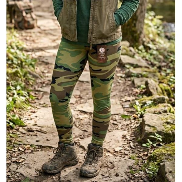 Rothco Women’s Woodland Camo Workout Leggings, Size XS
