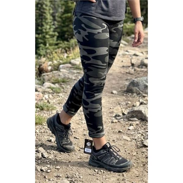 Rothco Women's Leggings, Black Camo, Size Large