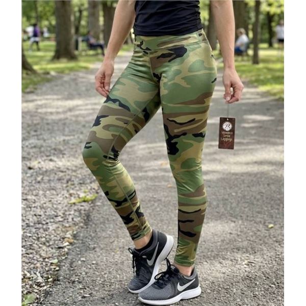 Rothco Women's Woodland Camo Workout Leggings, Size L