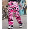 Image 1 : Rothco Women's Paratrooper Pink Camo Cargo Pants Size S with Adjustable Drawstrings