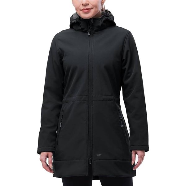 33,000 Ft Women's Black Waterproof Jacket, Size S