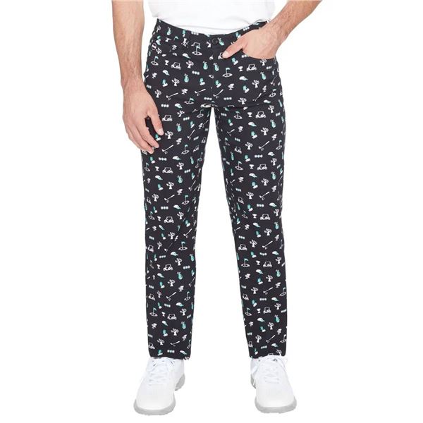 Swing Control Golf Pants 34x32 With Golf-Themed Design