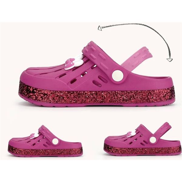 Pink Nedaan Footwear with Glitter Finish, Size 5 (Gibitz Not Included)