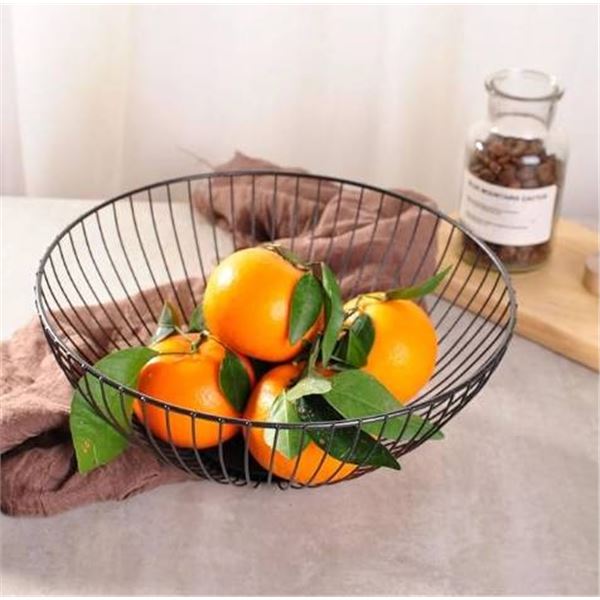 Lot of 2 - IBWell Wire Fruit Basket Set Metal - Black