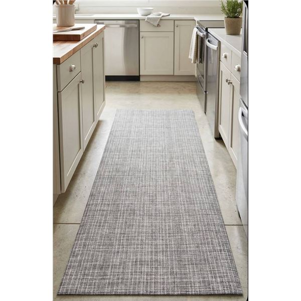Gray and Brown Mat, 5' x 2', Non-Slip Surface