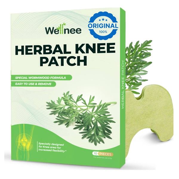 Wellnee Herbal Knee Patch with Wormwood Formula - 10 Pieces