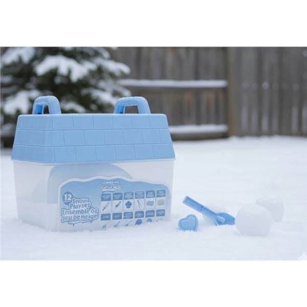 12-Piece Snow Playset With Molded Tools and Accessories