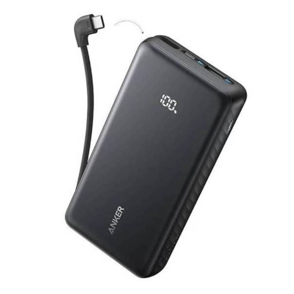 Anker Power Bank 20,000mAh with Built-In USB-C Cable - Model A1689011