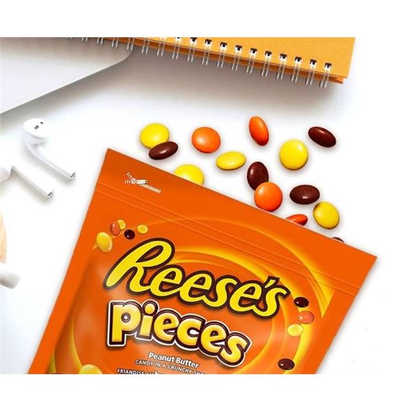 Lot of 6 -  Reese’s Pieces Peanut Butter Candy 185g Bags