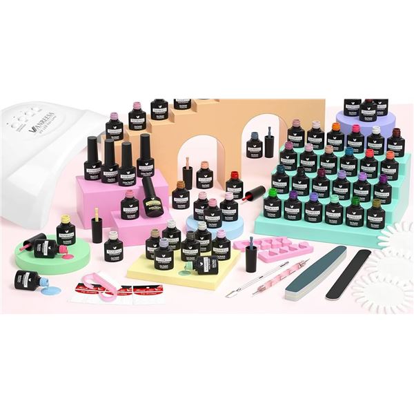 Vanreesa Nail Gel Kit With UV LED Lamp, Model VAH004