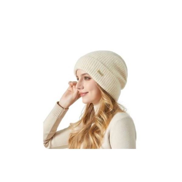 Favoreal Winter Beanie Hat for Women, One Size, Beige
